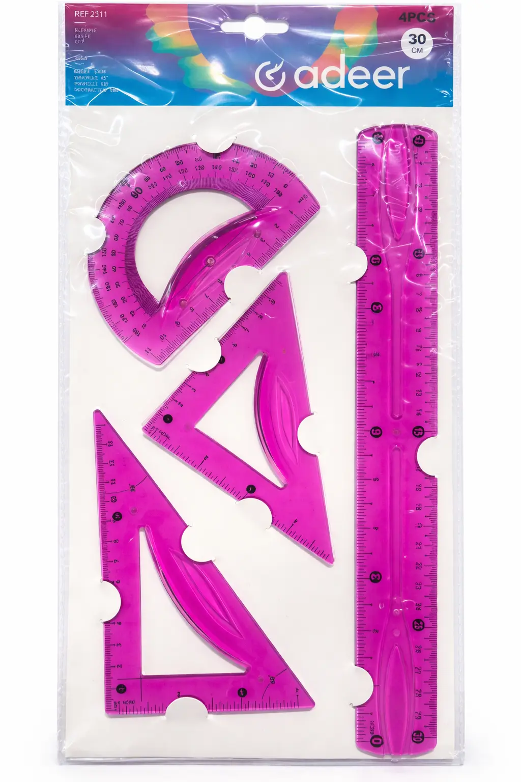 Pochette Géométrie 30 cm Flexible REYNOLDS – Solide et Pratique