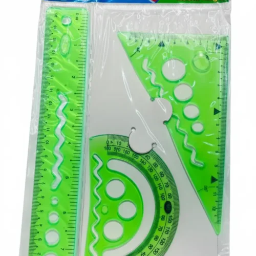 pochette géométrie flexible 20 cm résistante et pratique