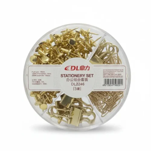 boîte trombone doré Dingli FA1160-155 accessoires bureau