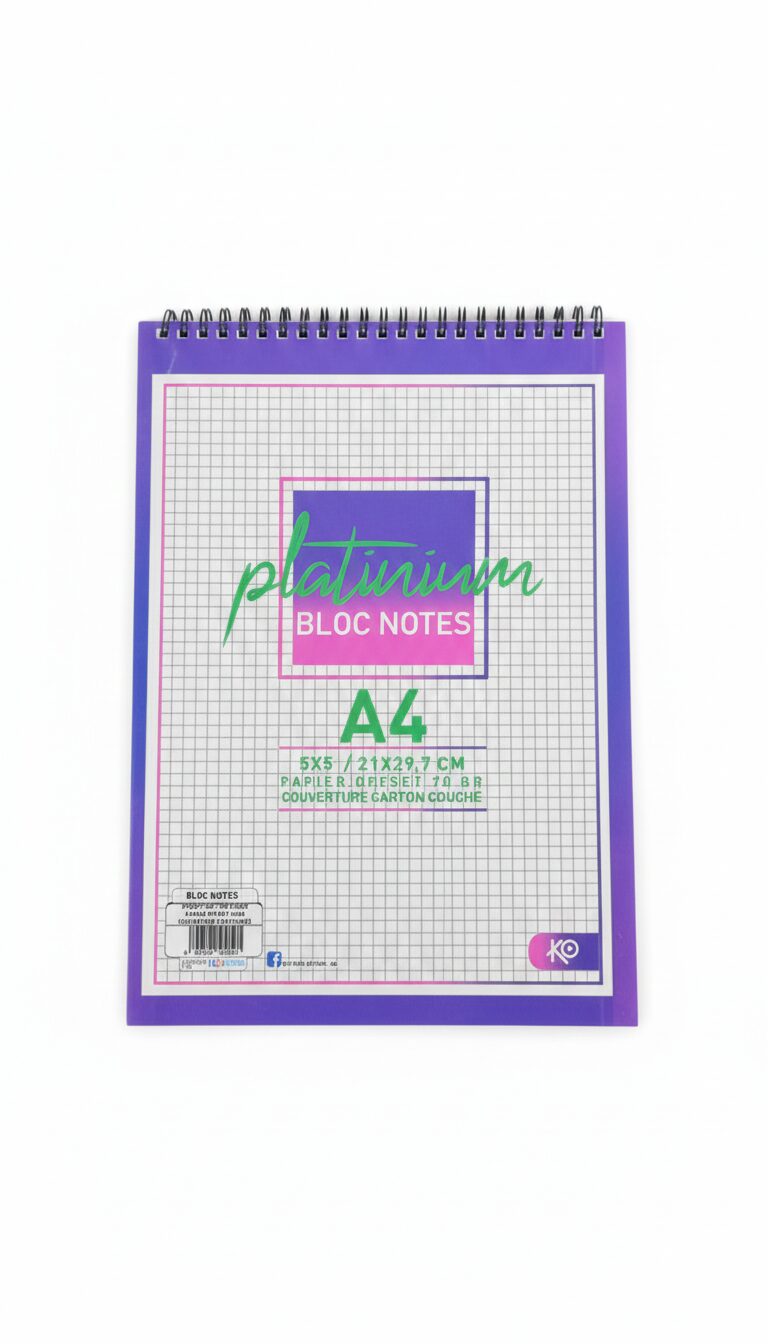 bloc-notes wiro A4 platinium 100 feuilles KO