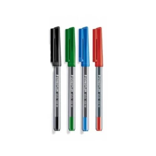 stylo à bille STAEDTLER 4 couleurs bleu noir rouge vert