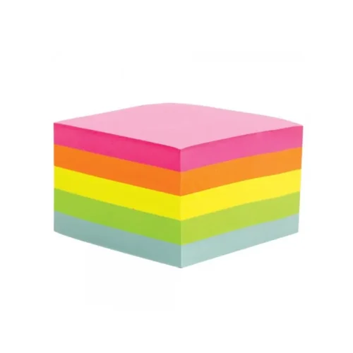 stick notes 76x76 assortiment fluo MK colorées