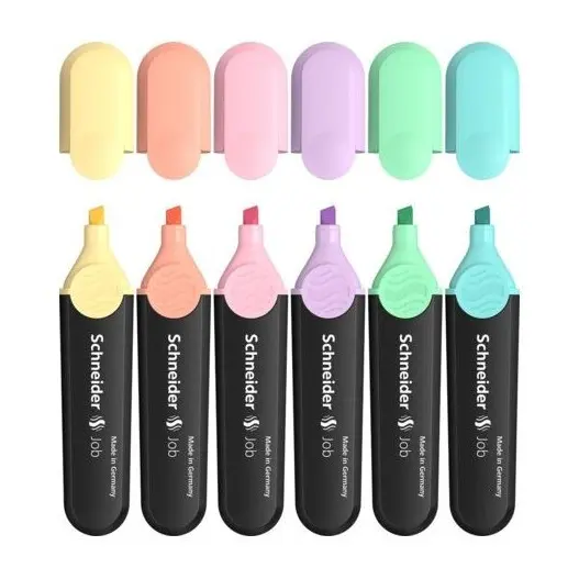 marqueur fluo pastel SCHNEIDER 6 couleurs douces