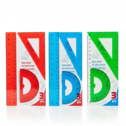 pochette géométrie 20 cm flexible pratique et résistante