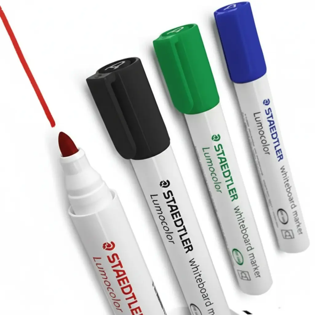 Marqueurs Tableau Staedtler 4 Couleurs Primaires – Effaçables