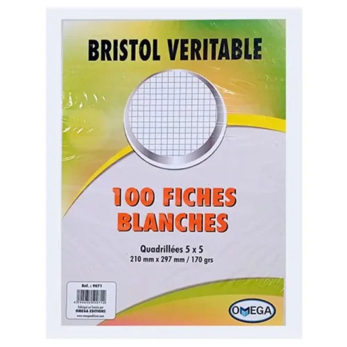 fiches bristol quadrillées 5x5