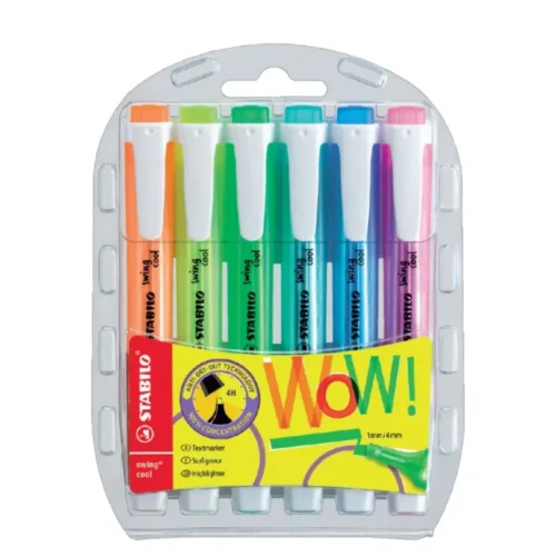 surligneurs Swing Cool assortis x8 couleurs