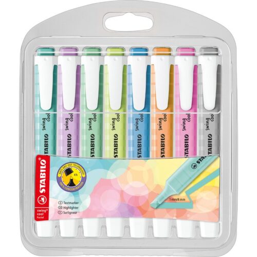 marqueurs fluo Stabilo Swing Cool x8