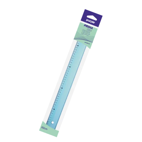Regle plate 20cm prima purple