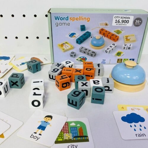 jeu éducatif cube alphabet bois enfants