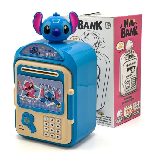 tirelire Stitch enfant adorable sécurisée