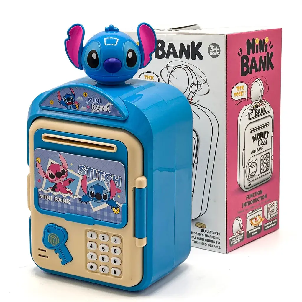 tirelire Stitch enfant adorable sécurisée