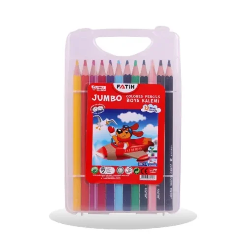 Crayons couleur jumbo plastic Fatih 12/18