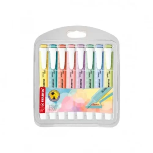 surligneurs Swing Cool pastel Stabilo x8 couleurs