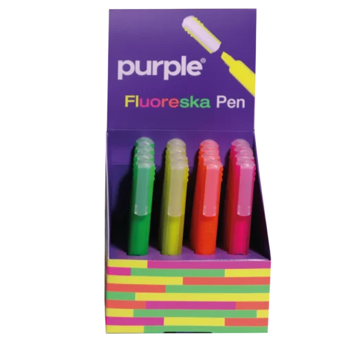 Surligneur Pen FLUORESKA pour notes et documents colorés
