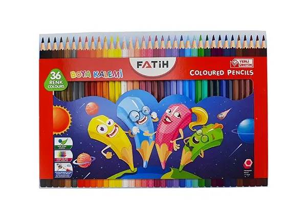 crayons de couleur Fatih 36 couleurs 33245