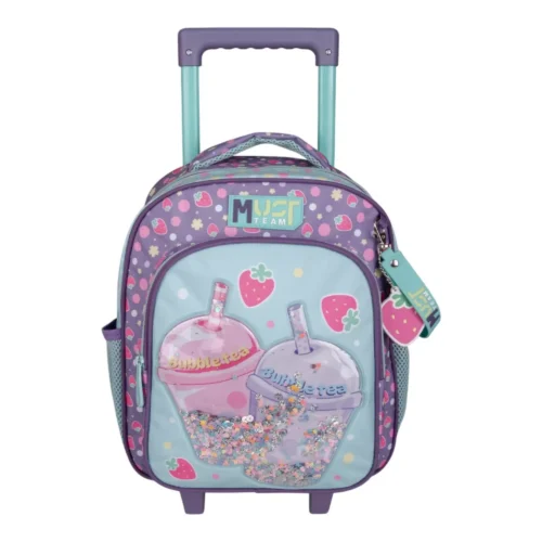 Cartable à roulettes enfant MUST Team - Bubble Tea - Violet