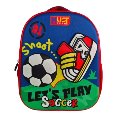 Sac à dos enfant MUST Team - Soccer Football - Bleu