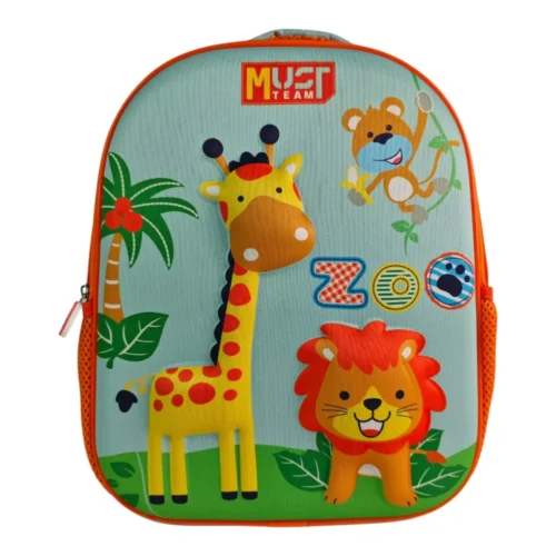 Sac à dos enfant MUST Team - Zoo - Vert d'eau